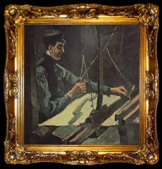 framed  Vincent Van Gogh Weaver Facing (nn04), ta009-2